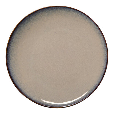 Ariane Splash Beige Round Slanted Porcelain Coupe Flat Plate ( Case Of 12 )