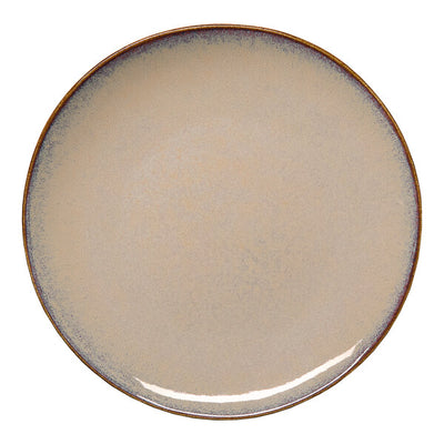 Ariane Splash Beige 11 3/7" Round Slanted Porcelain Coupe Flat Plate ( Case Of 6 )
