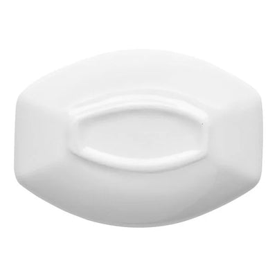Ariane Miniature 4" Asymmetric Rectangular Porcelain Coupe Plate ( Case Of 18 )