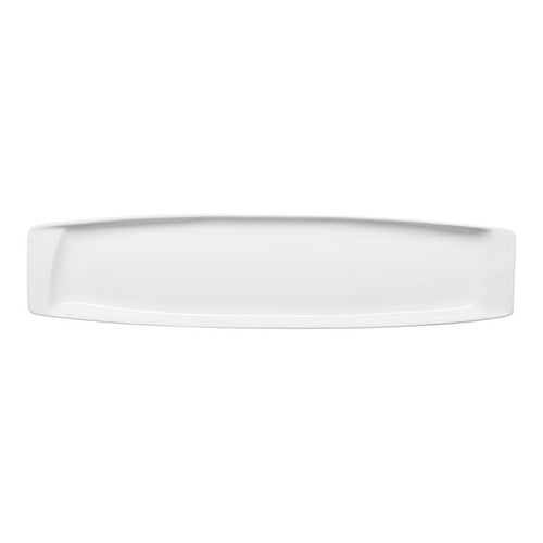 Ariane Rectangular Porcelain Platter 17 1/2" x 4" Buffet Ivory - 6/Case