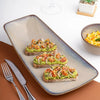 Ariane Splash Beige 15" x 8” Asymmetric Rectangular Porcelain Coupe Platter ( Case Of 6 )