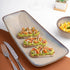 Ariane Splash Beige 15" x 8” Asymmetric Rectangular Porcelain Coupe Platter ( Case Of 6 )