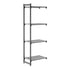 Cambro Camshelving Basics Plus Add-On 4V Shelving Unit – Brushed Graphite
