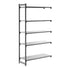 Cambro Camshelving Basics Plus Add-On 5S Shelving Unit – Brushed Graphite