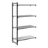 Cambro Camshelving Basics Plus Add-On 4VS Shelving Unit – Brushed Graphite
