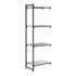Cambro Camshelving Basics Plus Add-On 4VS Shelving Unit – Brushed Graphite