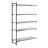 Cambro Camshelving Basics Plus Add-On 5S Shelving Unit – Brushed Graphite
