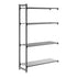 Cambro Camshelving Basics Plus Add-On 4VS Shelving Unit – Brushed Graphite