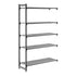 Cambro Camshelving Basics Plus Add-On 5V Shelving Unit – Brushed Graphite