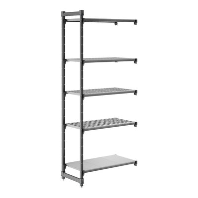 Cambro Camshelving Basics Plus Add-On 5VS Shelving Unit – Brushed Graphite