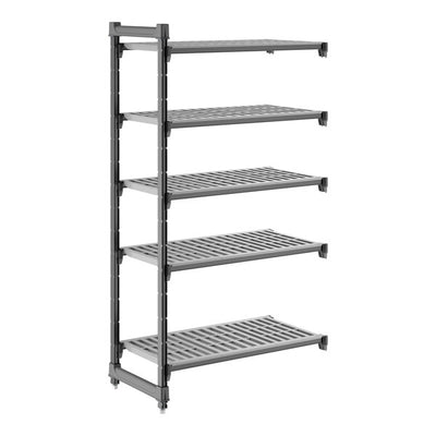 Cambro Camshelving Basics Plus Add-On 5V Shelving Unit – Brushed Graphite