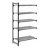 Cambro Camshelving Basics Plus Add-On 5V Shelving Unit – Brushed Graphite