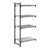 Cambro Camshelving Basics Plus Add-On 4VS Shelving Unit – Brushed Graphite