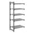 Cambro Camshelving Basics Plus Add-On 5V Shelving Unit – Brushed Graphite