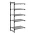 Cambro Camshelving Basics Plus Add-On 5V Shelving Unit – Brushed Graphite