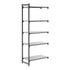 Cambro Camshelving Basics Plus Add-On 5S Shelving Unit – Brushed Graphite
