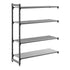 Cambro Camshelving Basics Plus Add-On 4VS Shelving Unit – Brushed Graphite