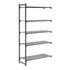 Cambro Camshelving Basics Plus Add-On 5V Shelving Unit – Brushed Graphite