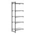 Cambro Camshelving Basics Plus Add-On 5S Shelving Unit – Brushed Graphite