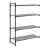 Cambro Camshelving Basics Plus Add-On 4V Shelving Unit – Brushed Graphite