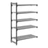 Cambro Camshelving Basics Plus Add-On 5V Shelving Unit – Brushed Graphite