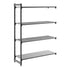 Cambro Camshelving Basics Plus Add-On 4VS Shelving Unit – Brushed Graphite