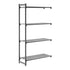Cambro Camshelving Basics Plus Add-On 4V Shelving Unit – Brushed Graphite