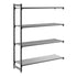 Cambro Camshelving Basics Plus Add-On 4VS Shelving Unit – Brushed Graphite
