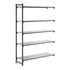 Cambro Camshelving Basics Plus Add-On 5S Shelving Unit – Brushed Graphite