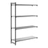 Cambro Camshelving Basics Plus Add-On 4VS Shelving Unit – Brushed Graphite