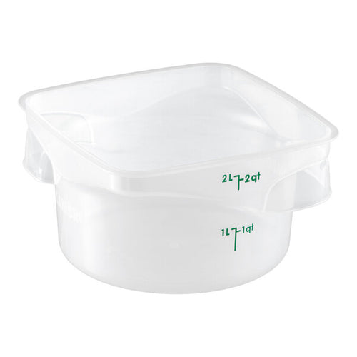 Cambro FreshPro 2 Quart Round Food Storage Container Translucent ( Case of 6 )