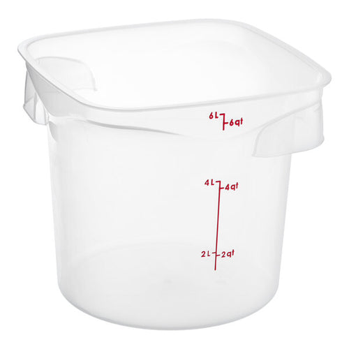 Cambro FreshPro 6 Quart Round Food Storage Container Translucent ( Case of 6 )