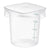 Cambro FreshPro 4 Quart Round Food Storage Container Translucent ( Case of 6 )