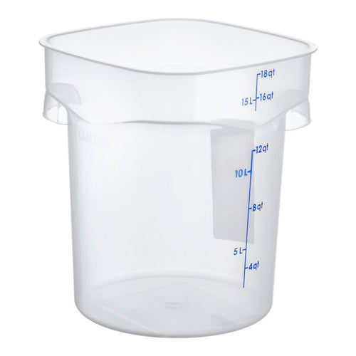 Cambro FreshPro 18 Quart Round Food Storage Container Translucent ( Case of 6 )