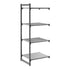 Cambro Camshelving Basics Plus Add-On 4VS Shelving Unit – Brushed Graphite