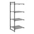 Cambro Camshelving Basics Plus Add-On 4V Shelving Unit – Brushed Graphite