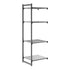 Cambro Camshelving Basics Plus Add-On 4VS Shelving Unit – Brushed Graphite
