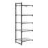 Cambro Camshelving Basics Plus Add-On 5S Shelving Unit – Brushed Graphite