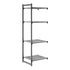 Cambro Camshelving Basics Plus Add-On 4V Shelving Unit – Brushed Graphite