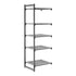 Cambro Camshelving Basics Plus Add-On 5V Shelving Unit – Brushed Graphite