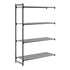 Cambro Camshelving Basics Plus Add-On 4V Shelving Unit – Brushed Graphite