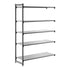 Cambro Camshelving Basics Plus Add-On 5S Shelving Unit – Brushed Graphite