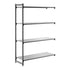 Cambro Camshelving Basics Plus Add-On 4S Shelving Unit – Brushed Graphite