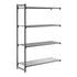 Cambro Camshelving Basics Plus Add-On 4vs Shelving Unit – Brushed Graphite