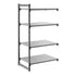 Cambro Camshelving Basics Plus Add-On 4S Shelving Unit – Brushed Graphite