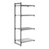 Cambro Camshelving Basics Plus Add-On 4VS Shelving Unit – Brushed Graphite