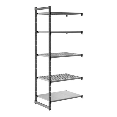 Cambro Camshelving Basics Plus Add-On 5VS Shelving Unit – Brushed Graphite