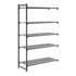 Cambro Camshelving Basics Plus Add-On 5V Shelving Unit – Brushed Graphite