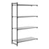 Cambro Camshelving Basics Plus Add-On 4S Shelving Unit – Brushed Graphite