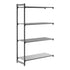 Cambro Camshelving Basics Plus Add-On 4vs Shelving Unit – Brushed Graphite
